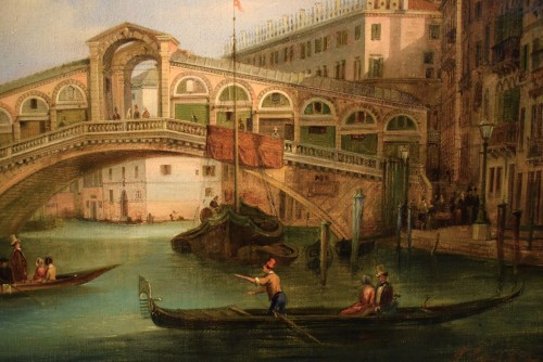 Venise, le pont du Rialto - Giuseppe Coen (1811– 1856) - Restauration - Charles X